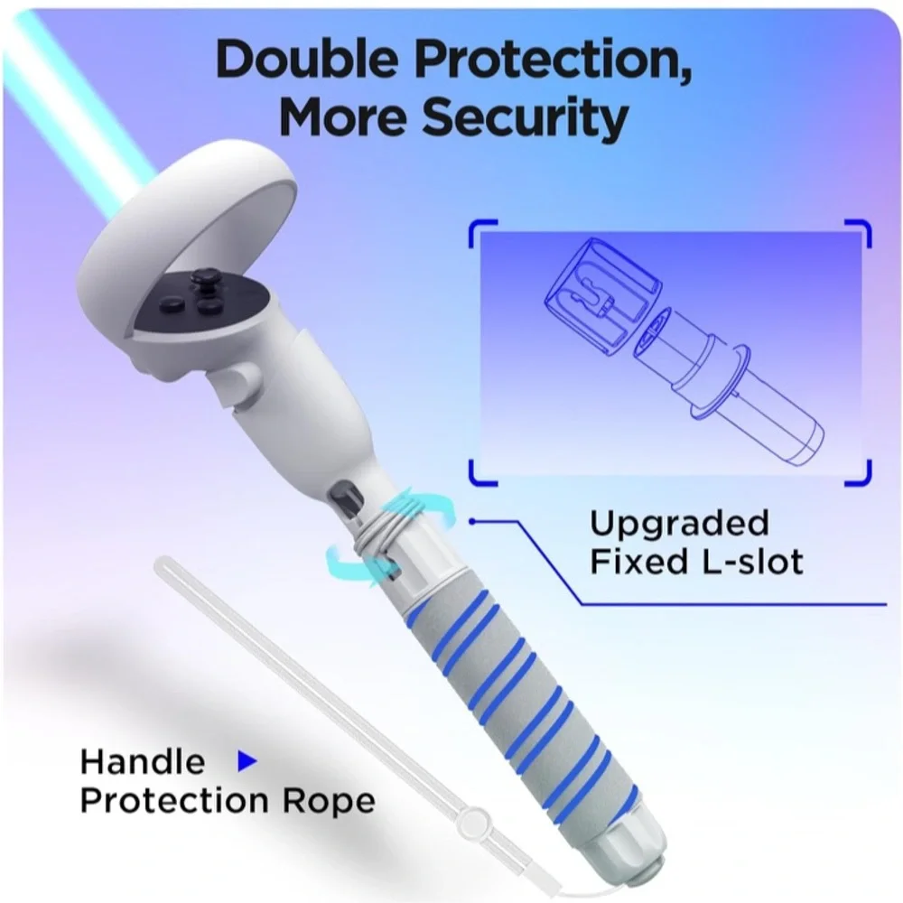 NEW Open Box YOGES Handle Attachments Compatible with Meta Quest 3S/ Quest 3/ Oc